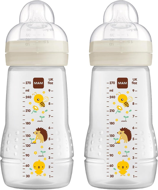 MAM Easy Active set de biberons 2 x 270 ml, âge 0+, tétine 1, PRÉ