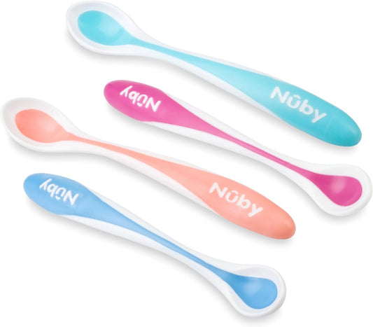 NUBY žličke Hot Safe s temperaturnim senzorjem 3 m+ x4