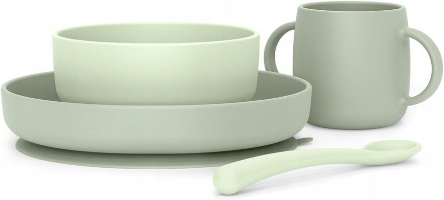 SUAVINEX Set de vajilla de silicona 4 piezas 4m+
