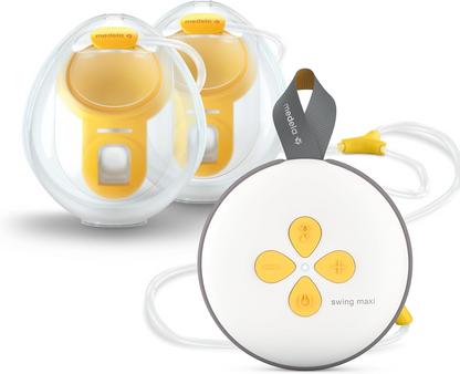 MEDELA Swing Maxi HANDS-FREE dvojna 2-fazna prsna črpalka