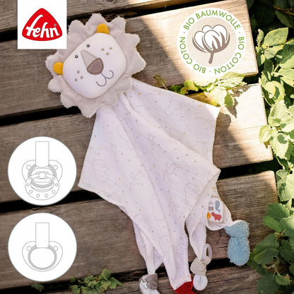 FEHN NATURE βαμβακερή αγκαλιά κουβερτάκι comforter 28 x 38 cm ΛΙΟΝΤΑΡΙ