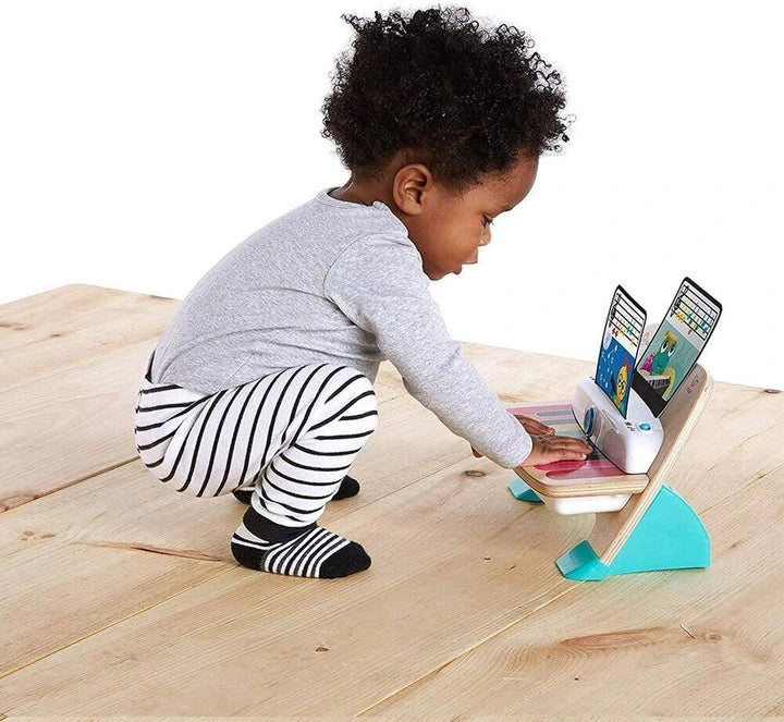 BABY EINSTEIN Hape Magic Touch träpiano med touchfunktion 18 x 30 cm