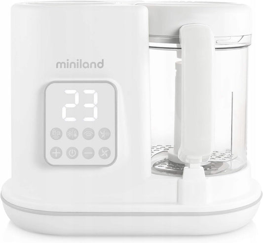 MINILAND Chefy 6 robot da cucina 6 in 1 vaporiera frullatore + pinze misurino borsa