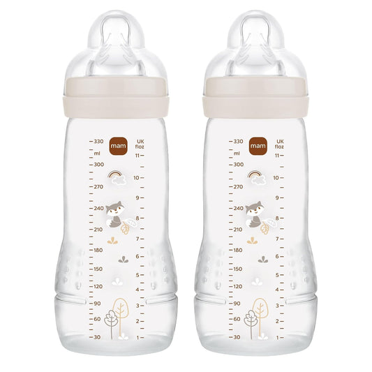 MAM Easy Active комплект шишета 2x 330 ml 4 м+ биберон 2 ЛИСИЦА