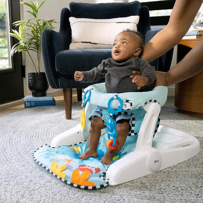 Baby Einstein Sea of Support sedež 2v1 z odstranljivo mizico 4m+