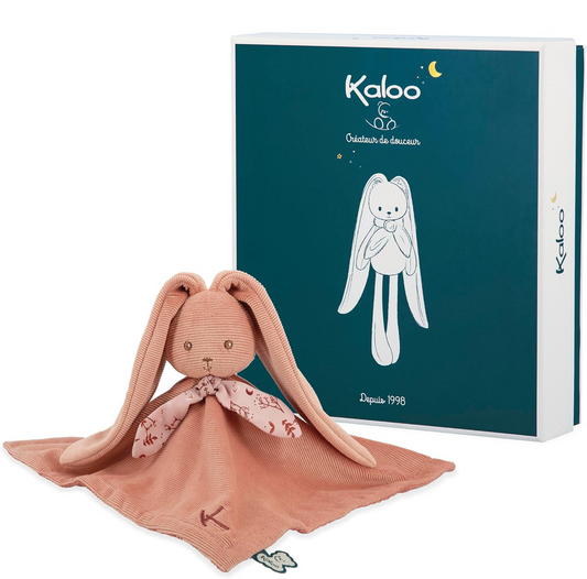 KALOO Заек Lapinoo комфортна играчка одеялце 30 x 30 cm + кутия