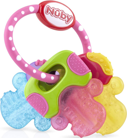 NUBY IcyBite mordedor de silicona refrigerante 9 x 14 cm LLAVES