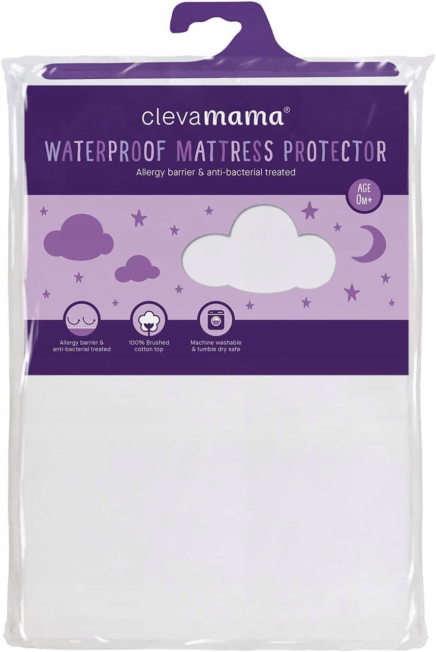 CLEVAMAMA wasserdichtes Spannbettlaken 60x120