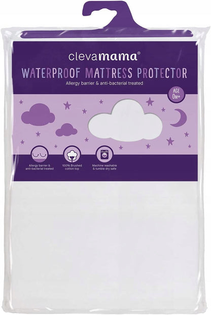 CLEVAMAMA wasserdichtes Spannbettlaken 60x120
