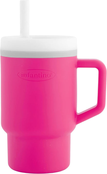 INFANTINO My 1st Tumbler silikonekop med drikketud 266 ml 6 m+