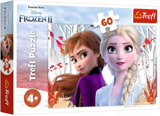 TREFL puzzel Betoverde Wereld van Anna en Elsa DE VRIEZENDE LAND 60 stukjes 4 jaar+