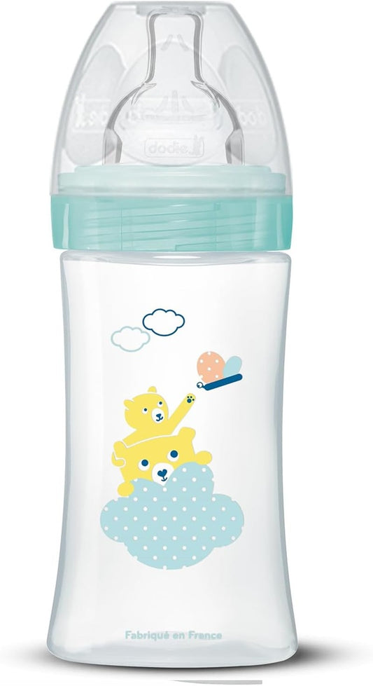 DODIE Sensation+ bottiglia 270 ml tettarella 2 flusso medio 0-6 m ORSO e LEONE