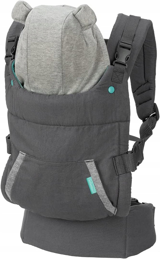 INFANTINO Cuddle Up marsupio ergonomico 5,5 - 18 kg con cappuccio