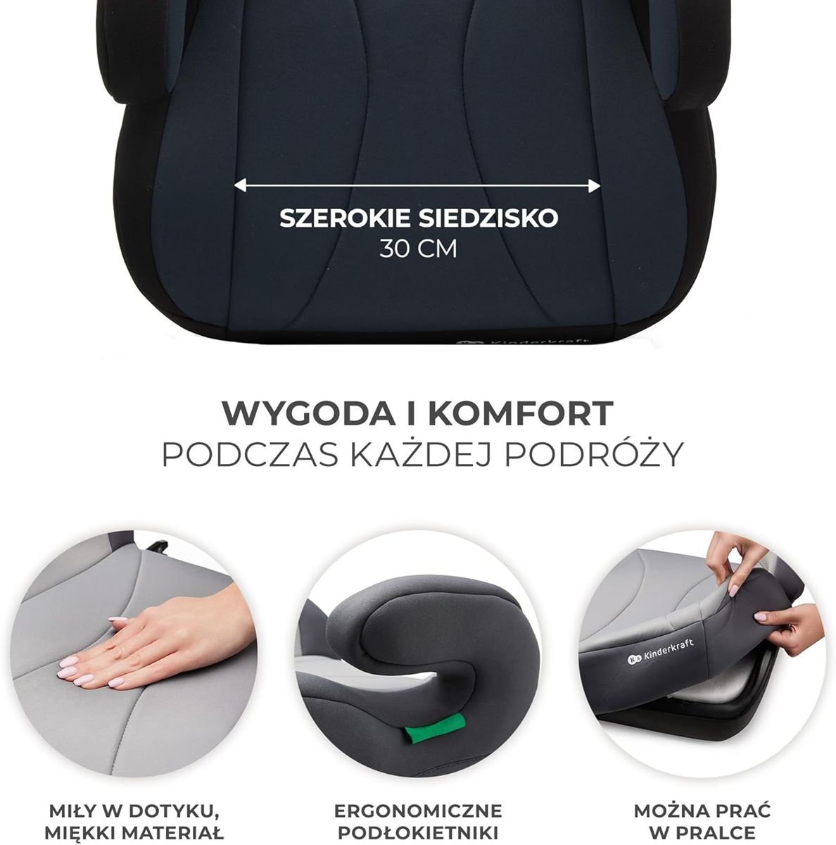 Kinderkraft I Boost grafika siedziska i pokrowca