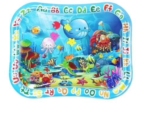 GARNHLOB vodna podloga za igro na trebuščku 75 x 95 cm MORSKA BITJA