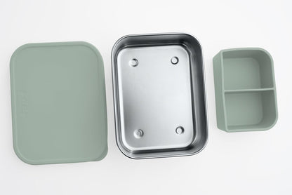 REER lunch box in acciaio inox con divisorio 700 ml 12x16 cm
