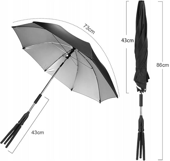 RIOGOO zaščitni senčnik za voziček premer 73cm UV-žarki 50+ vodoodporen