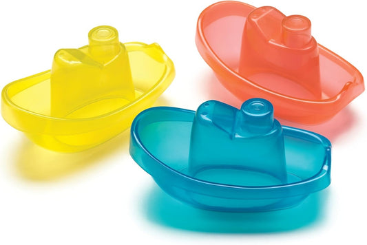 PLAYGRO Bright Baby Boats badelegetøj, 3 både, 11 cm