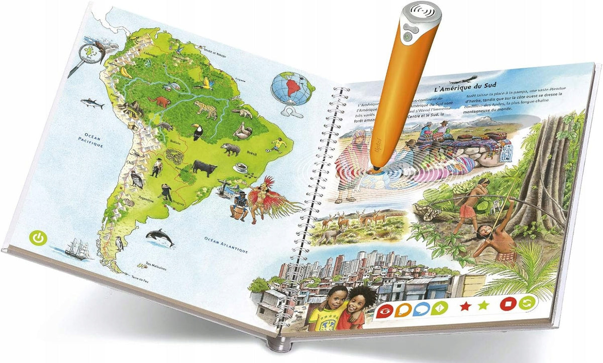 RAVENSBURGER TIPTOI Atlas für interaktiven Stift FRANZÖSISCHE AUSFÜHRUNG