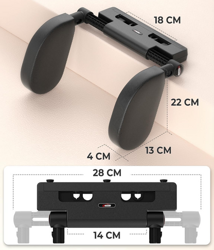 OASSER reposacabezas de coche ajustable 14-28 cm 180°