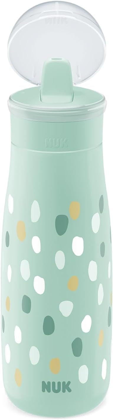 NUK Mini-Me Flip botella con pajita y boquilla plegable 450 ml 12 m+