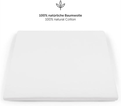 LALENI prześcieradło ze ściągaczami 100x100 z 100% naturalnej bawełny, miękkie i certyfikowane Oekotex
