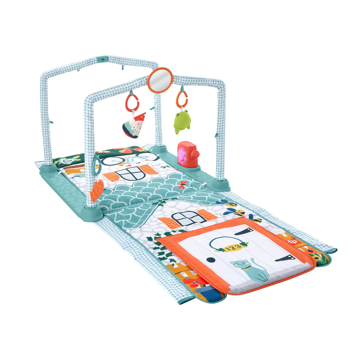 FISHER-PRICE izobraževalna igralna podloga 3v1 Hišica raziskovalca
