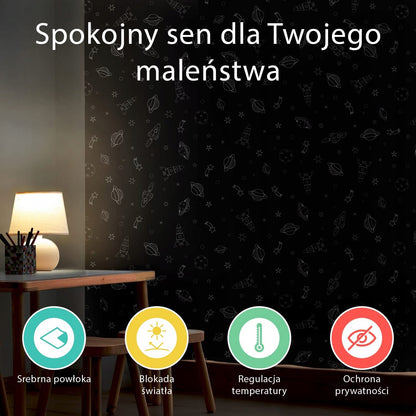 Zatemnitvena roleta s priseski 130x200