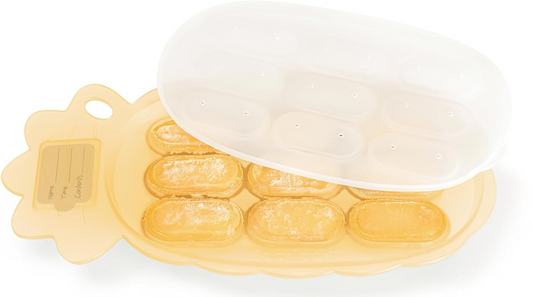 HAAKAA Silikon-Tiefkühlschale für Babynahrung + Deckel