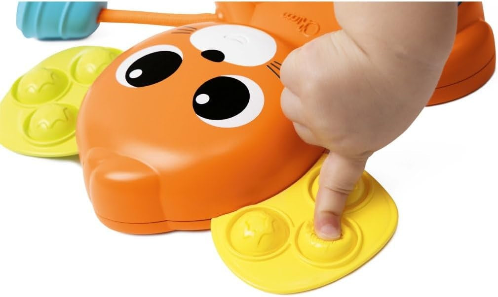 CHICCO Sensorik-Maus mit Rassel, Quietsche und Pop It 18 x 19 cm