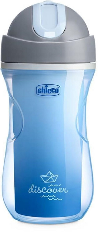CHICCO Vaso Sport antiderrames con pajita 266 ml 14 m+