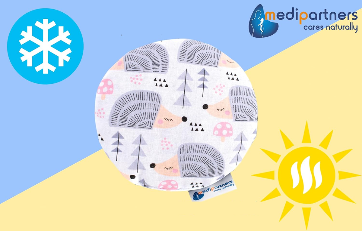 Cojín térmico de algodón con huesos de cereza MEDI PARTNERS ERIZOS 15 cm 180 g
