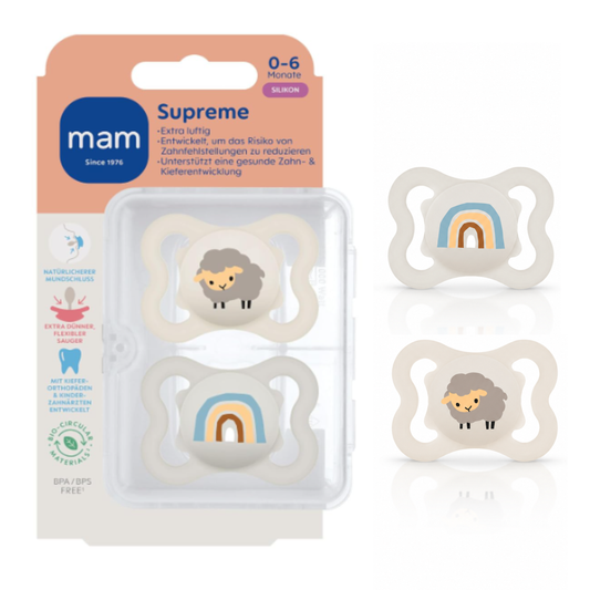 MAM Supreme silikonový dudlík 0-6m x2