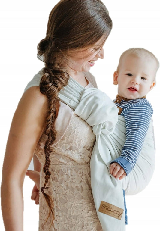 SHABANY fascia ad anelli per portare il bambino COTONE BIOLOGICO