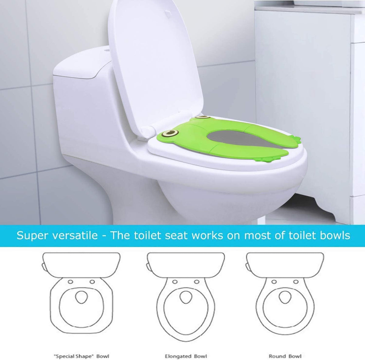 PANDAEAR WC-Sitzauflage Frosch