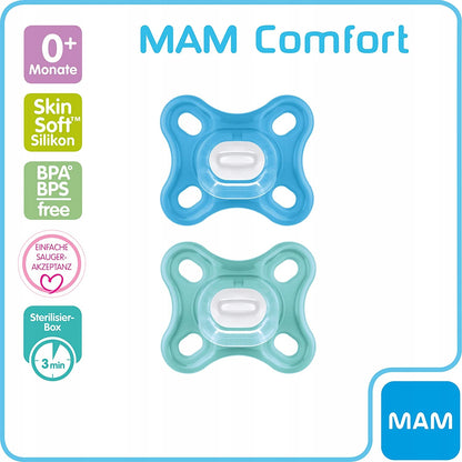 MAM COMFORT Schnuller Frühchen Neugeborene x2 0m+