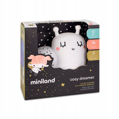 MINILAND Cosy Dreamer silikonska nočna lučka POLŽ 12,3 x 12,3 cm