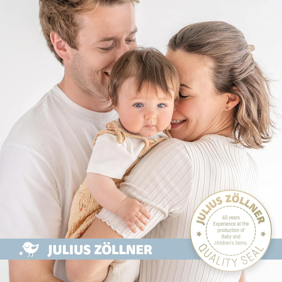 JULIUS ZOLLNER prześcieradło z gumką 60x120 / 70x140 - miękkie i bezpieczne dla niemowląt