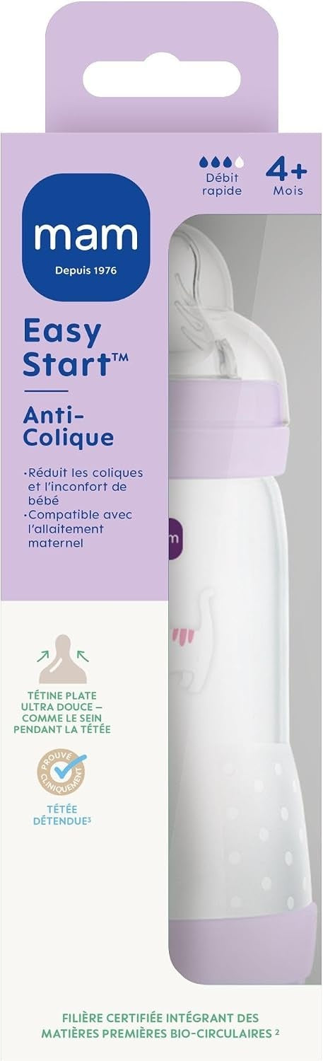 MAM Easy Start antikoliková láhev 320ml 4m+ rychlý průtok
