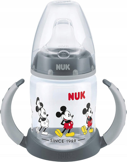 NUK Learner Cup Mickey SKODELICA 150 ml z indikatorjem temperature 6 m+