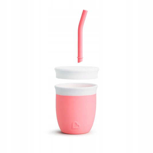 MUNCHKIN C'est Silicone! Becher mit Strohhalm 6m+ 120ml
