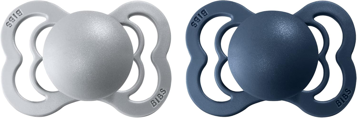 BIBS SUPREME dude za pomirjanje iz kavčuka 0-6m SIMETRIČNE
