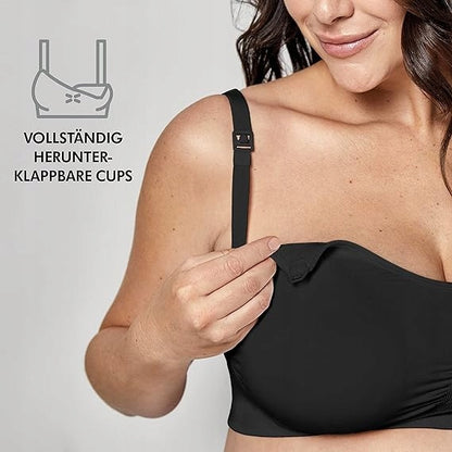 MEDELA KEEP COOL ULTRA biustonosz do karmienia bezszwowy XL czarny, wygodny bez fiszbin i oddychający