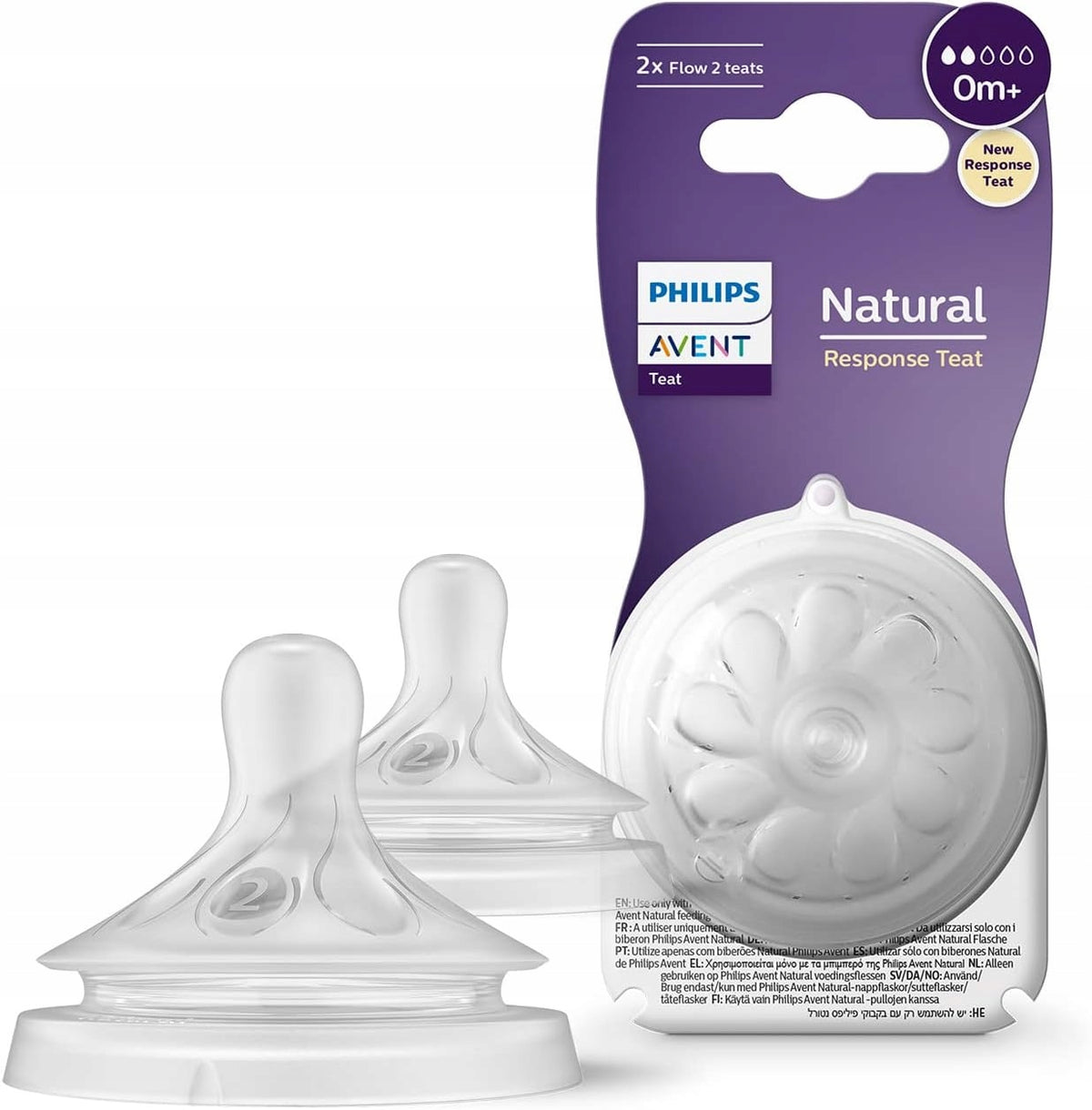 PHILIPS AVENT Natural RESPONSE cuclji za stekleničke 0 mesecev+ x2