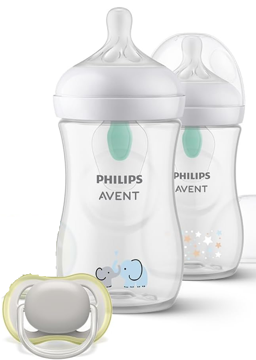 PHILIPS AVENT Natural RESPONSE AIRFREE VENT set biberon 260ml x2 + suzetă