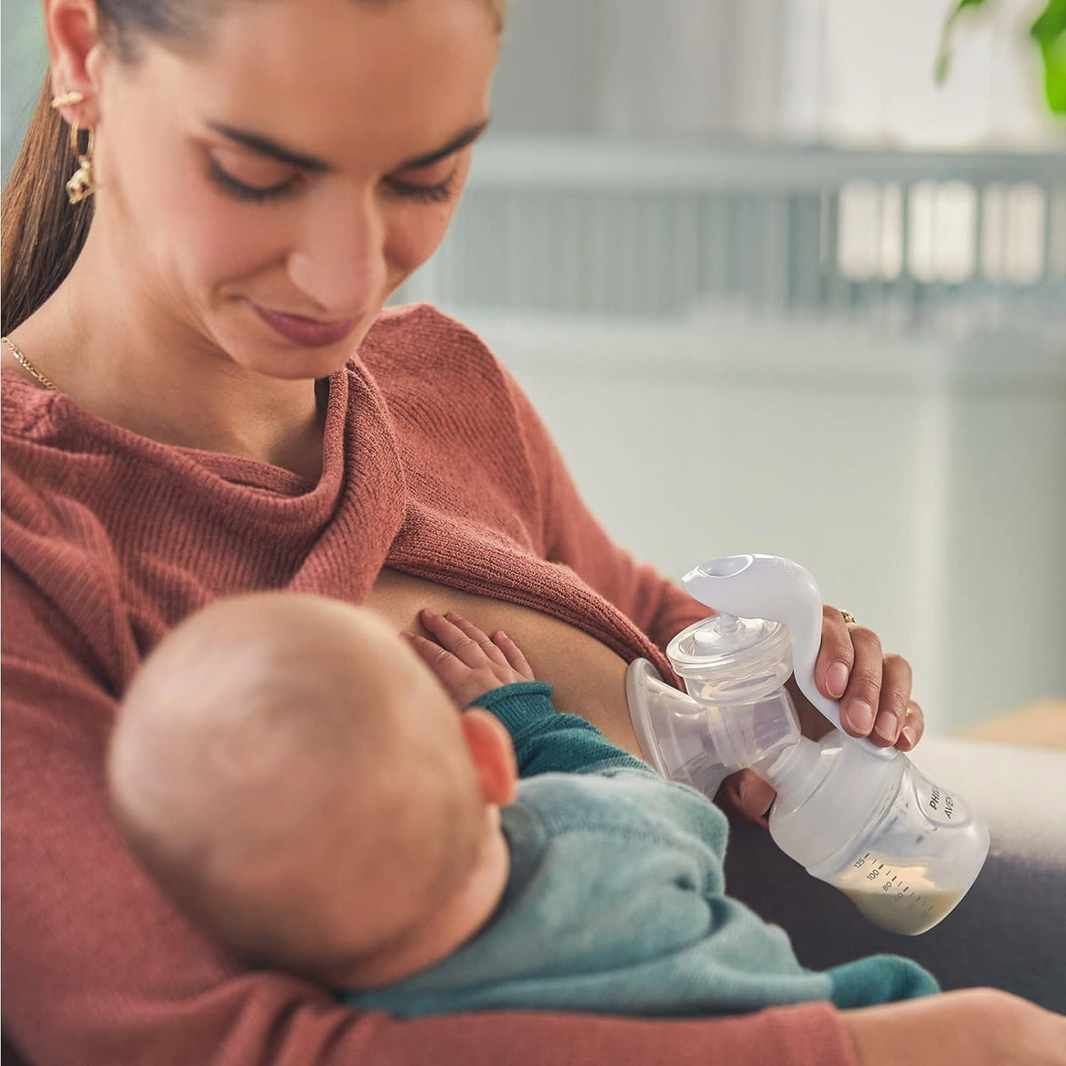 PHILIPS AVENT Natural SCF430/60 laktator ręczny +akcesoria, ręczne odciąganie pokarmu z butelką