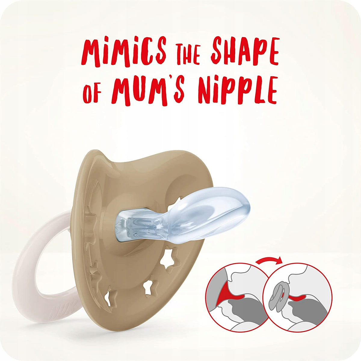 NUK SIGNATURE smoczek uspokajający x2 18-36msc, silikonowy, różowy, BPA/BPS-free, anatomiczny kształt