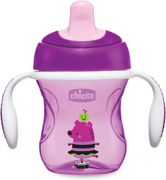 CHICCO Training Cup tazza antigoccia con beccuccio 200 ml 6 m+