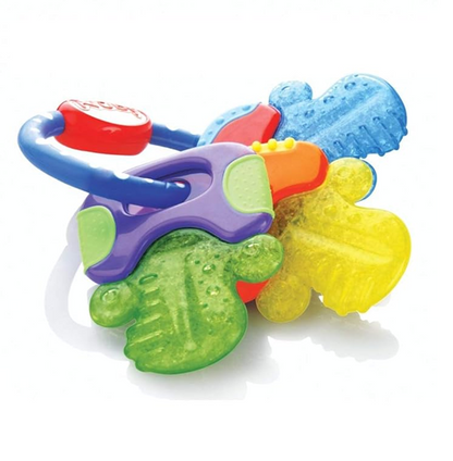 NUBY IcyBite mordedor de silicona refrigerante 9 x 14 cm LLAVES