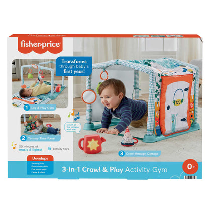 FISHER-PRICE izobraževalna igralna podloga 3v1 Hišica raziskovalca